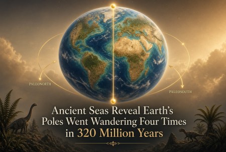 Ancient Seas Reveal Earth’s Poles Went Wandering Four Times in 320 Million Years