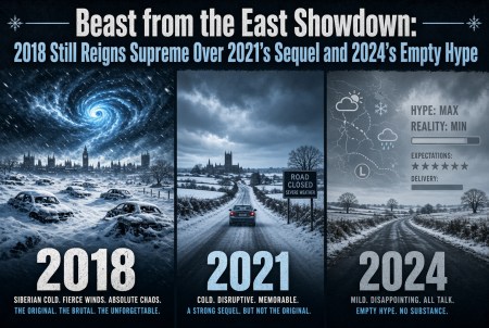 Beast from the East Showdown: 2018 Still Reigns Supreme Over 2021’s Sequel and 2024’s Empty Hype