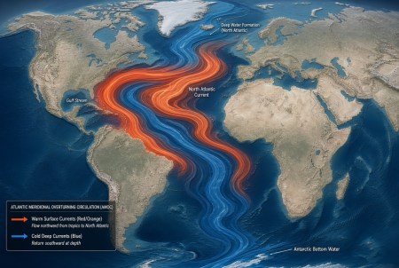 Ocean Circulation Continues for Centuries Even After Key AMOC Engine Shuts Down