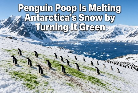 Penguin Poop Is Melting Antarctica’s Snow by Turning It Green