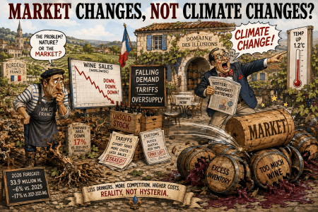 Wrong, Globe and Mail, Market Changes, Not Climate Changes, Are Hurting French Winemakers